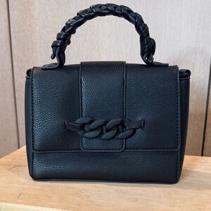 BCBGeneration Black Mini Bag with Braided Handle
